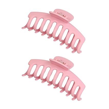 2 Pack Big Hair Claw Clips Nonslip Large Claw Clip for Women and Girls Hair,Strong Hold Grips Hai... | Amazon (US)