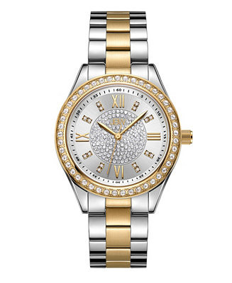 Women's Mondrian Two-Tone 18k Gold-plated Stainless Steel Watch, 34mm | Macy's