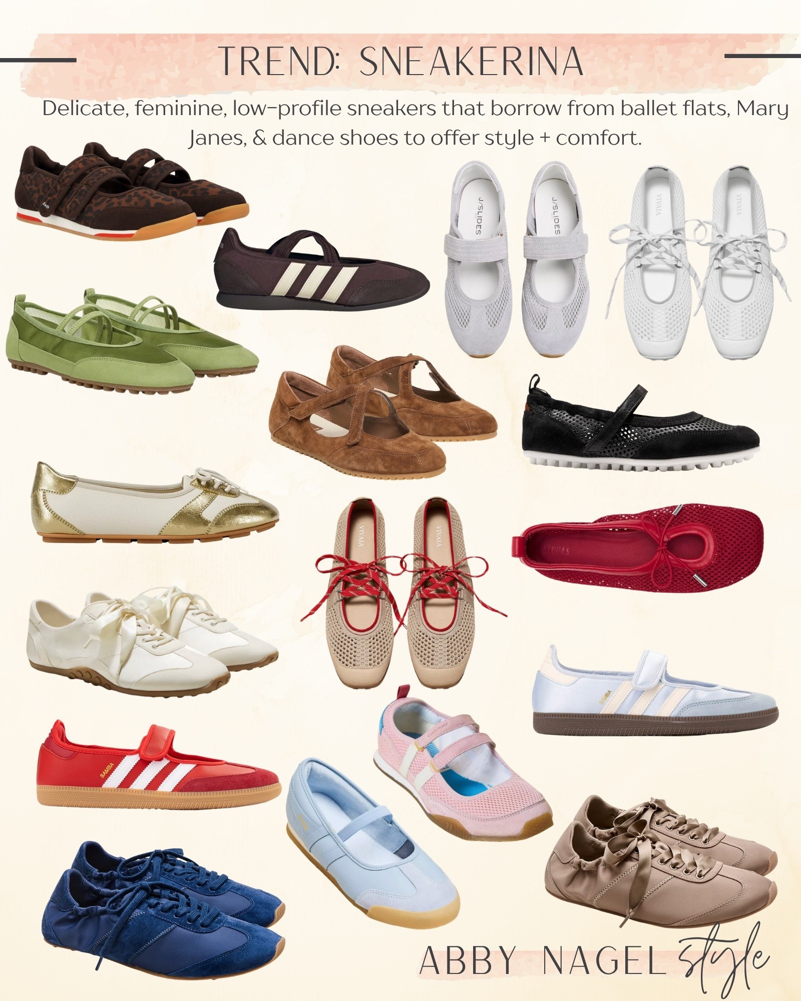 Trending this fall! 🍂 👟 

“the sneakerina” — essentially the shift away from chunky athletic sneakers toward delicate, feminine, low-profile sneakers that borrow from ballet flats, Mary Janes, dance shoes and even vintage footwear.

That’s why you’re seeing things like:

* 🎀 Ballet sneakers
* 🎀 Mary Jane sneakers
* 🎀 T-strap sneakers
* 🎀 Ribbon/lace-up sneakers
* 🎀 Mesh ballet sneakers
* 🎀 Split-toe/dance-inspired sneakers
* 🎀 Slim retro sneakers with feminine detailing