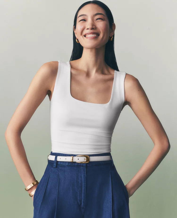 Square Neck Tank Top | Ann Taylor