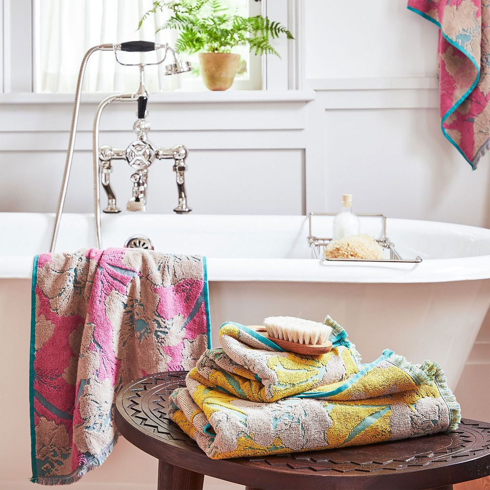 Cotton Floral Towel | GreenRow