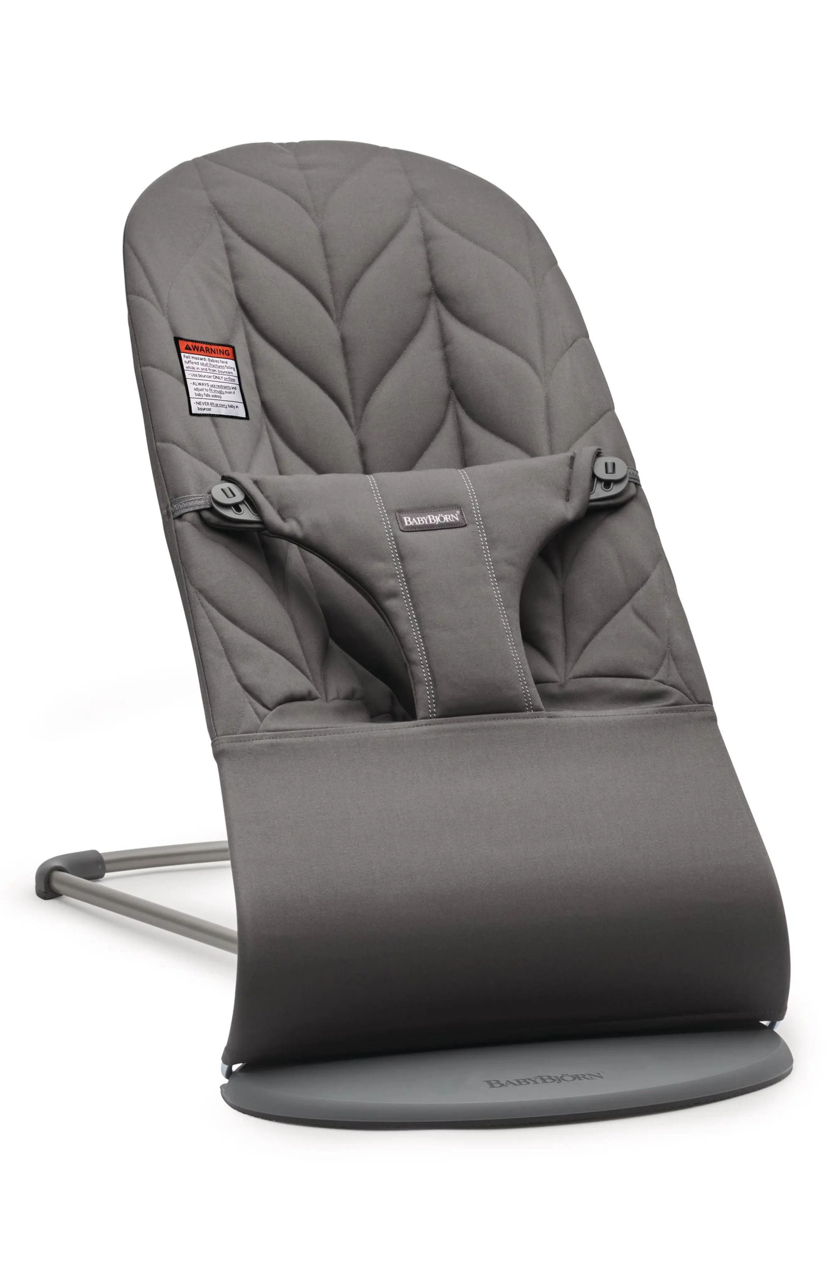 BabyBjorn Bouncer Bliss Convertible Quilted Baby Bouncer in Obsidian at Nordstrom | Nordstrom