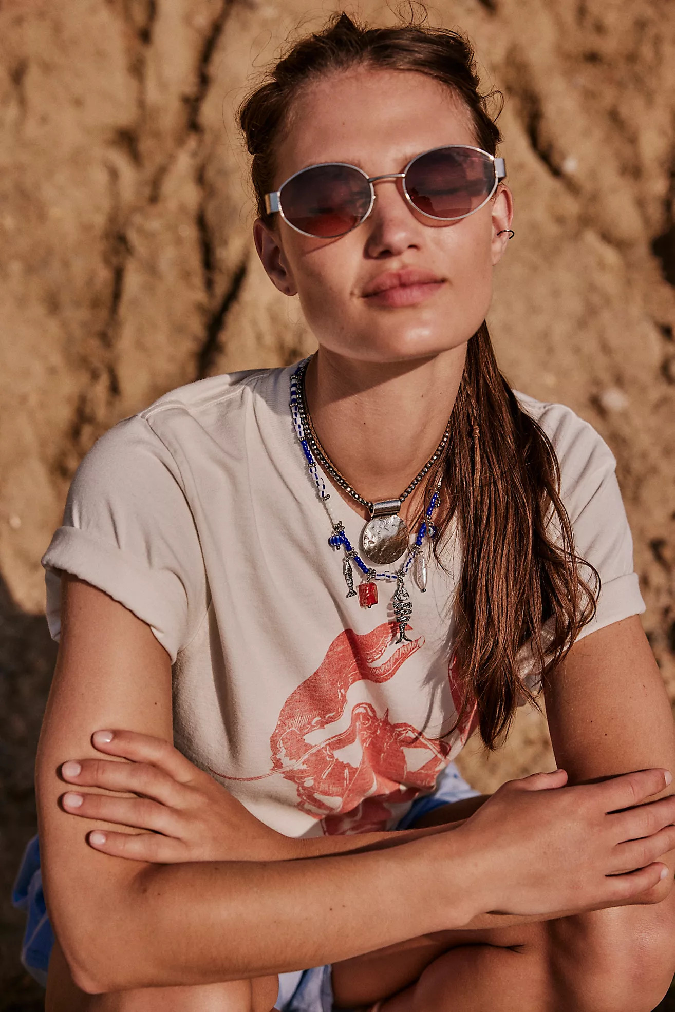 Little Secret Round Sunglasses | Free People (Global - UK&FR Excluded)