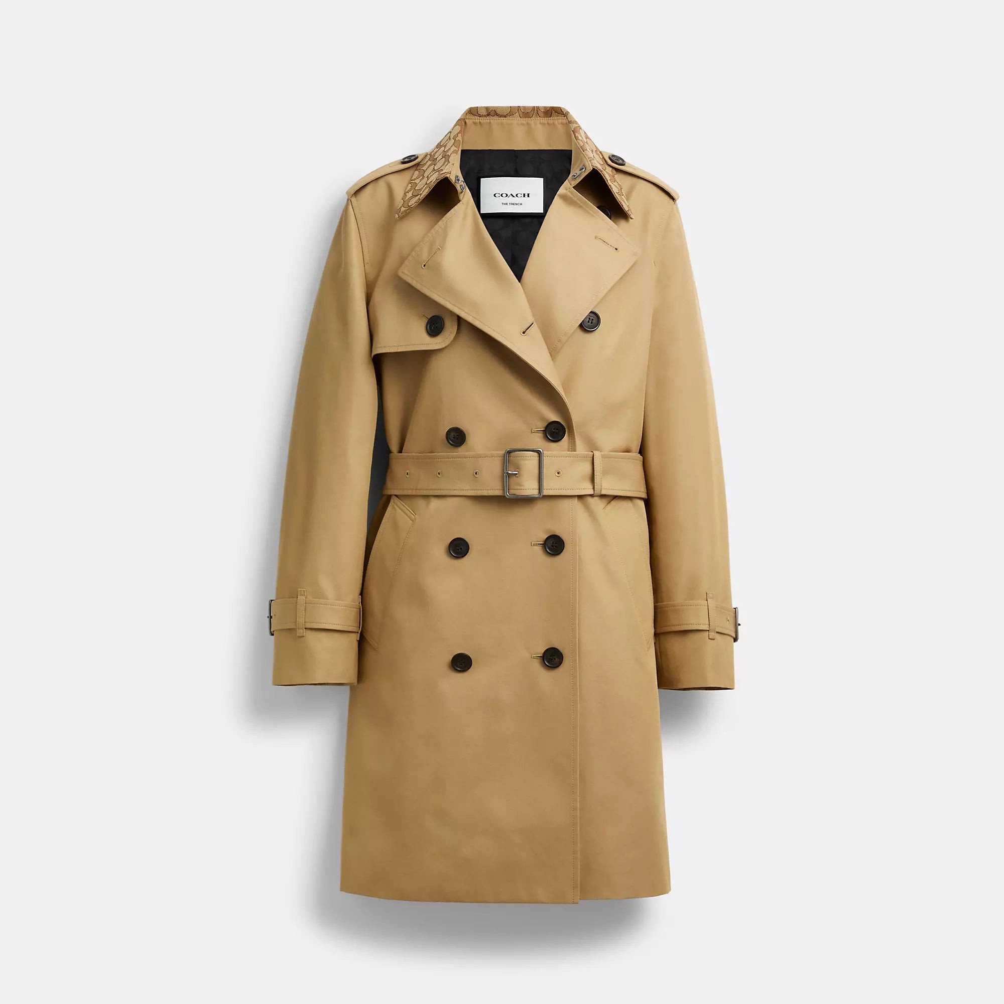 Coach Outlet Mid Trench Coat With Signature Collar | Shop Simon