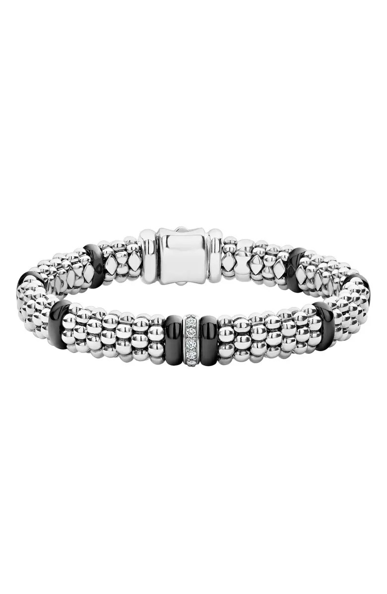 Black Caviar Diamond One-Link Bracelet | Nordstrom