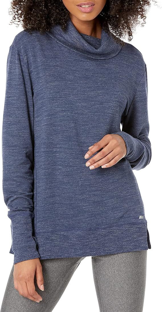 Amazon Essentials Women's Studio Terry Long-Sleeve Funnel Neck Sweatshirt | Amazon (US)