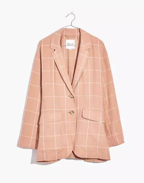 Breezewoven Larsen Blazer in Windowpane | Madewell