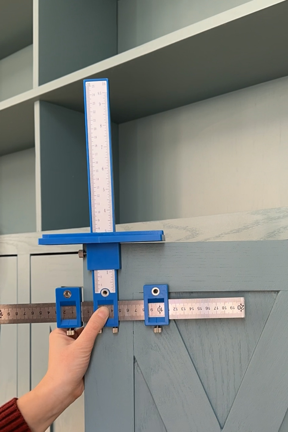 Cabinet Door jig. Hardware jig. Door knob jig. Hardware installation jig. Cabinet hardware jig. Cabinet template tool. Drawer pull jig.

#LTKhome