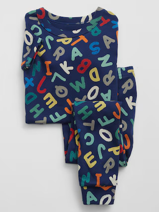 Baby 100% Organic Cotton Alphabet Print PJ Set | Gap Factory