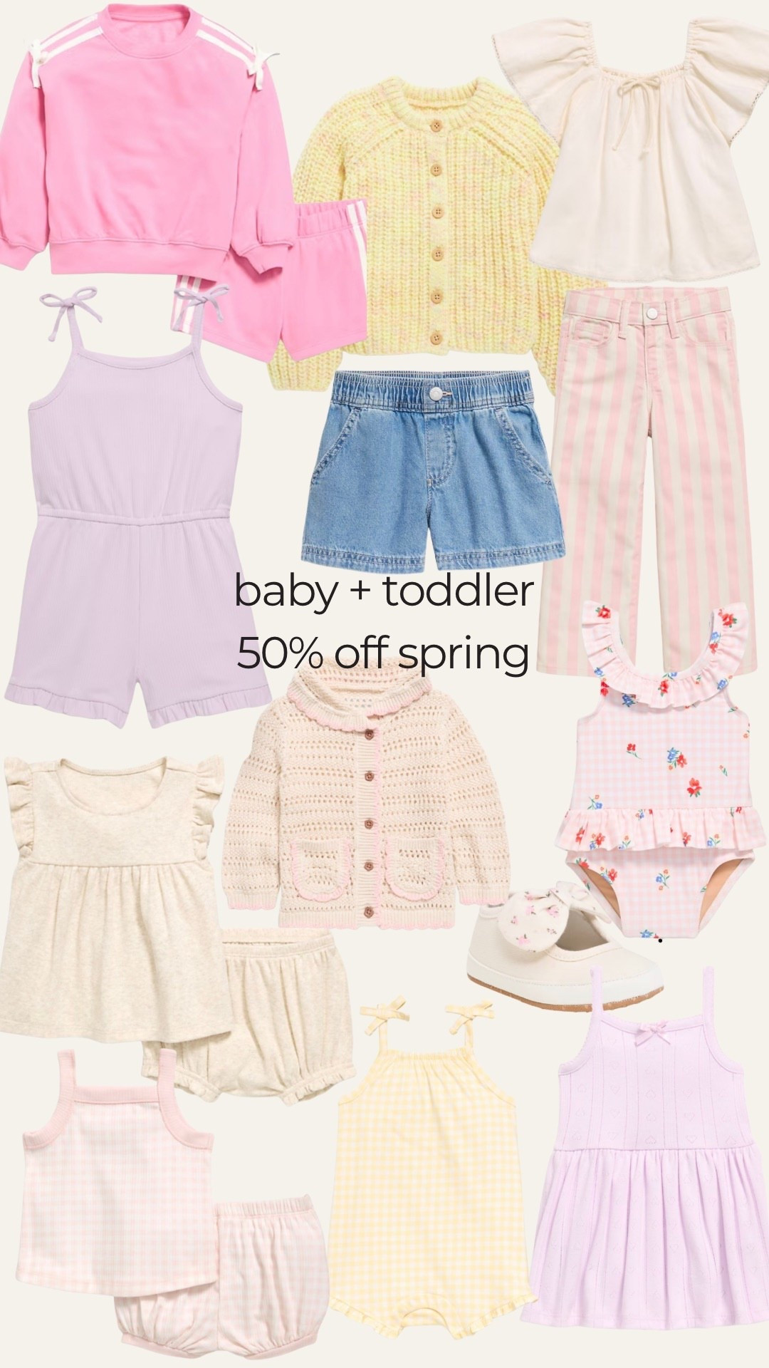 Old navy baby and toddler 50% off! Everything’s under $15