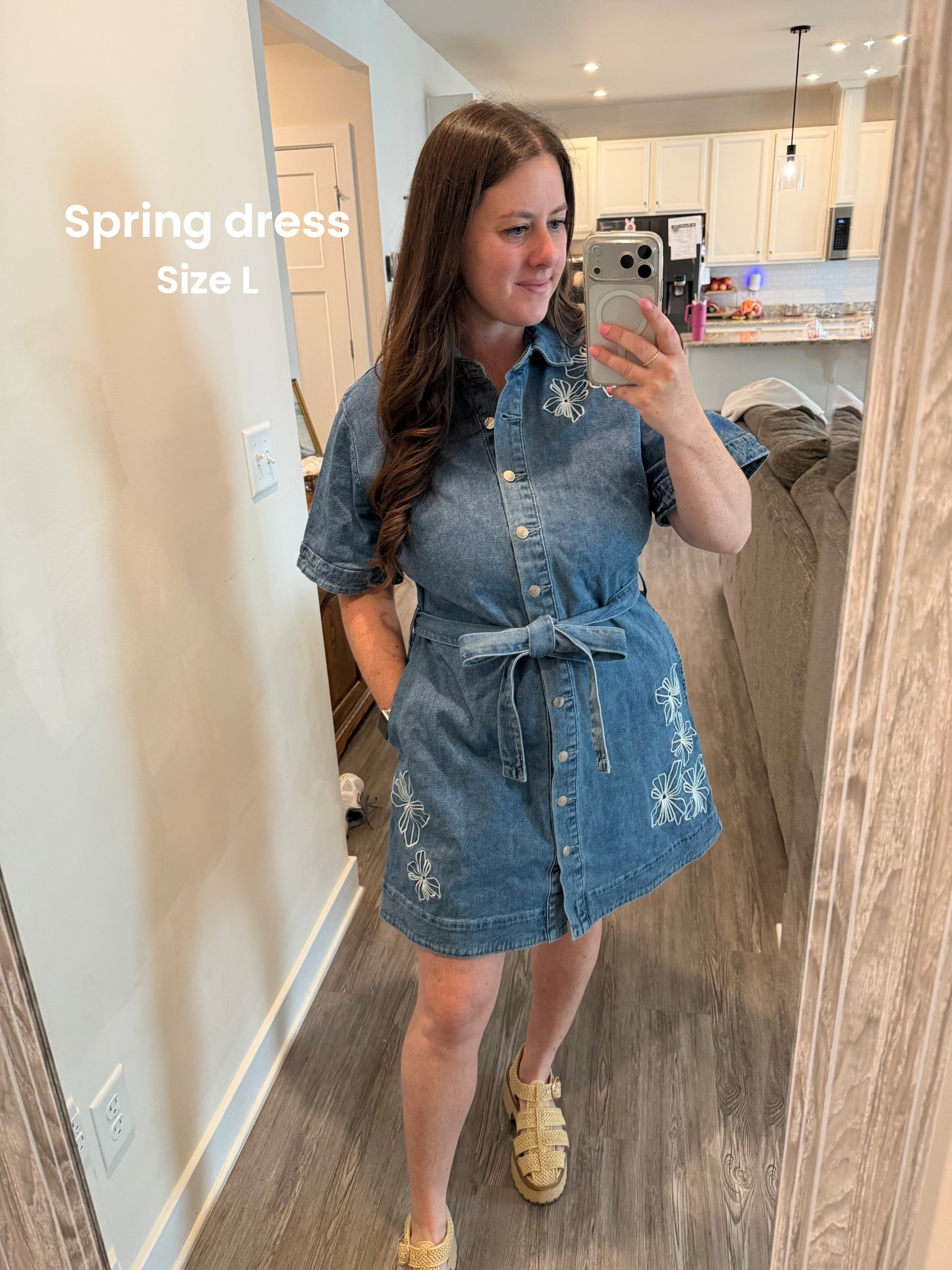 Walmart style, free people inspired, spring dress, size large, jean dress

#LTKootd #LTKMidsize #LTKdayinmylife