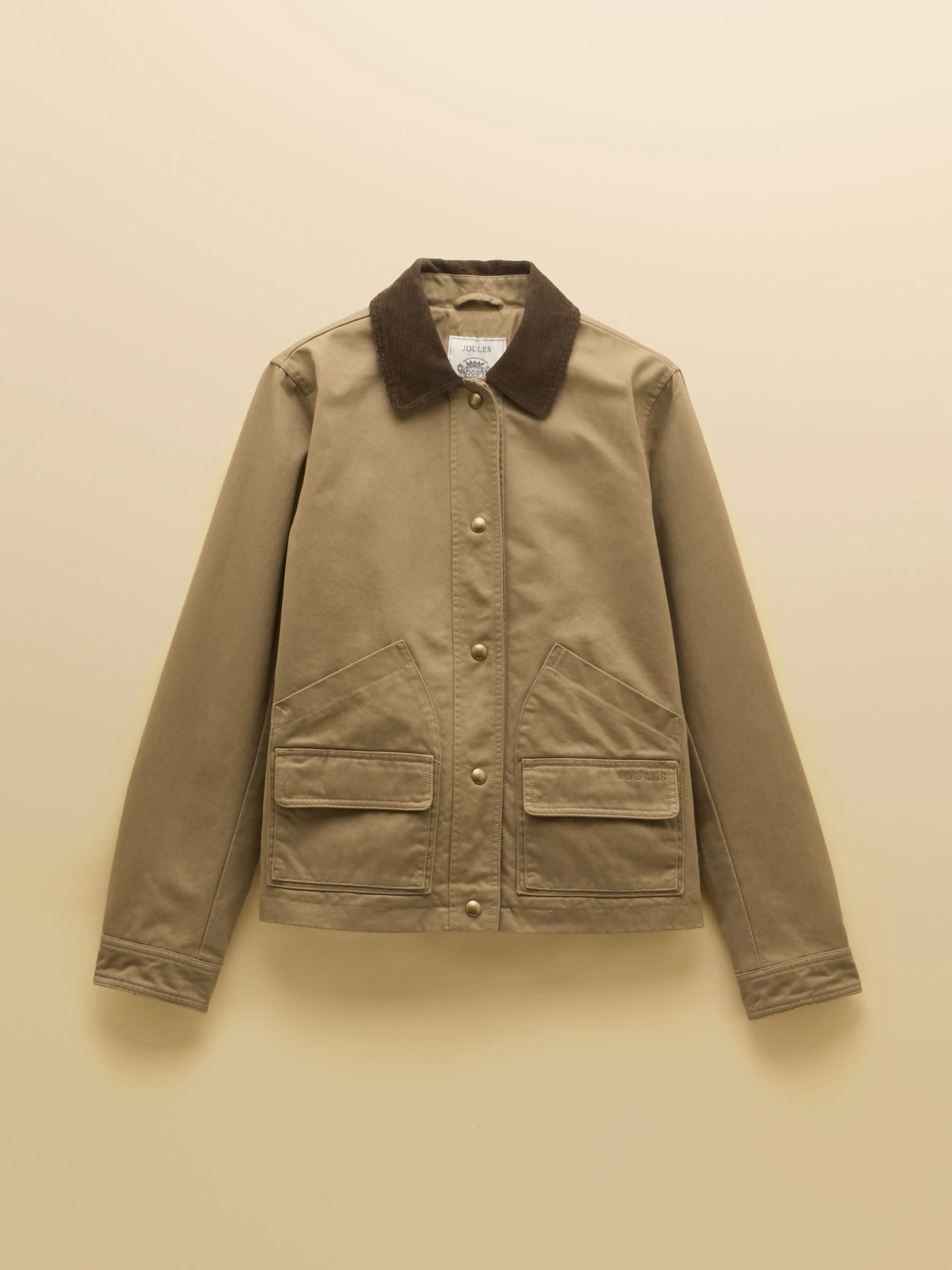 Joules Joules Tan Brown Embroidered Barn Jacket | Next US