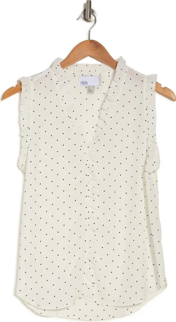 Sleeveless Ruffle V-Neck Top | Nordstrom Rack