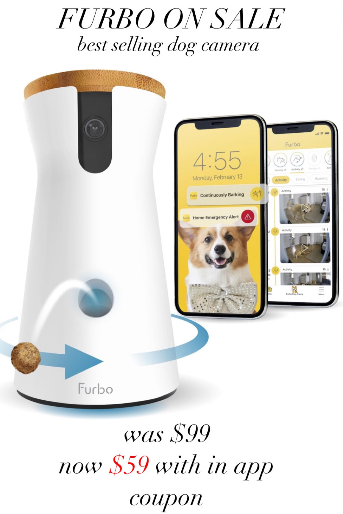 SALE ALERT: FURBO DOG CAMERA
gift guide for the dog mom gift ideas for mom dog needs best dog camera bestselling dog camera with treat shoot connects to phone gift idea for dog 

#LTKSeasonal #LTKHoliday #LTKGiftGuide