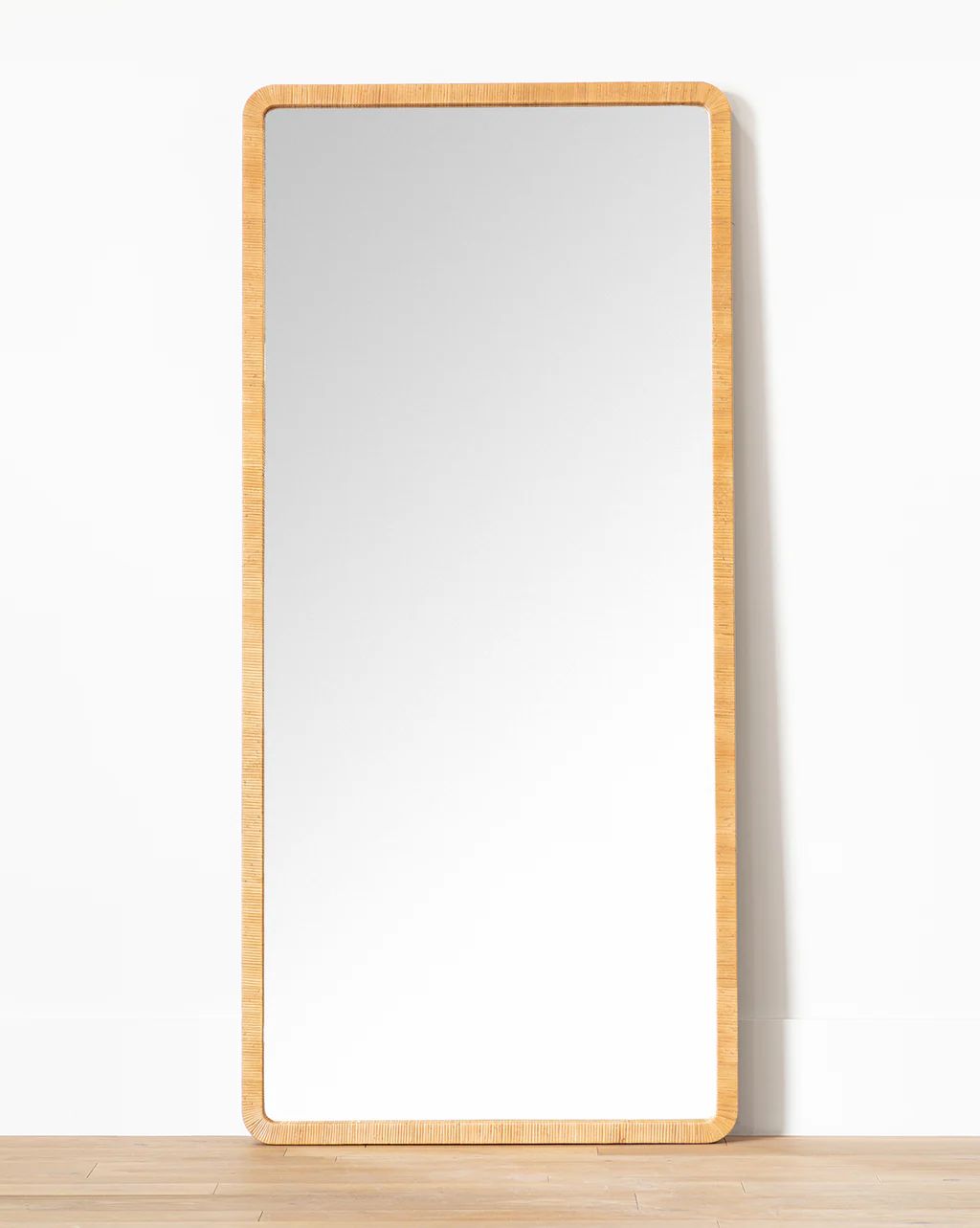 Jovie Woven Floor Mirror | McGee & Co.