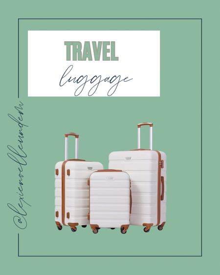 Three piece luggage set that is perfect for all your traveling this summer! 

Travel 
Luggage set 
Beis lookalike 
Carry on 
Travel accessories 

#LTKFamily #LTKHome #LTKTravel