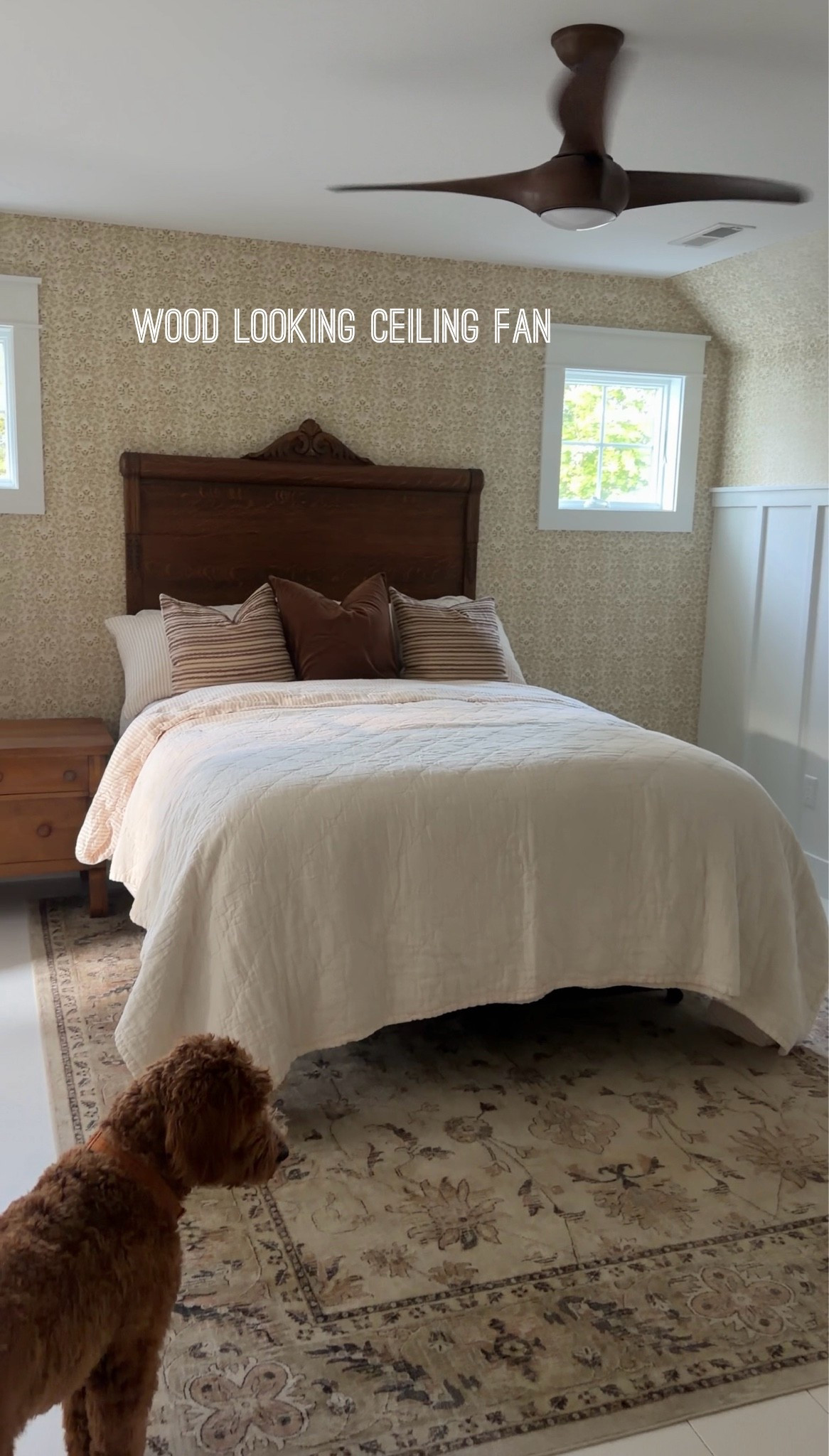 We love this fan that looks like wood (it’s metal) and it’s great for our guest rooms. GREAT price. This is the color Koa.

#LTKHome