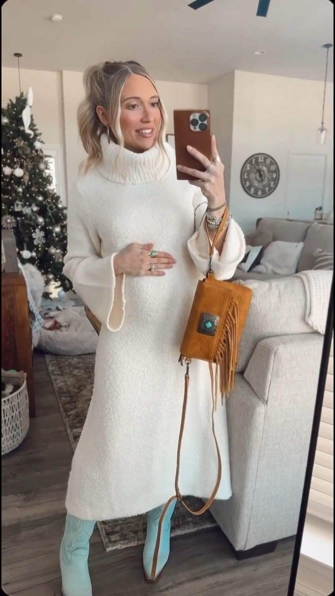 maternity sweater dress for winter ❄️ “kerstyn15” for 15% off my fave bump friendly dresses #LTKStyleTip

#LTKBump #LTKootd #LTKmomlife