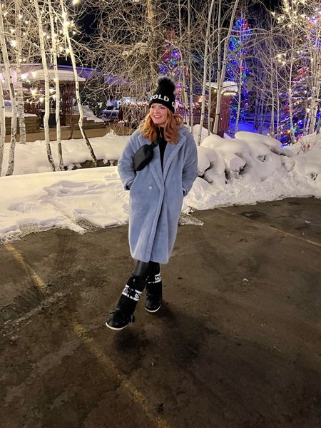 Ski season is here ❄️🎿 Ski outfit for cold weather! Wore this look a few years ago and I love the pop of blue!

Moon boots // snow outfit // mountain outfit // Teddy coat // spanx leggings // goldbergh hat // ski hat

#LTKSeasonal #LTKtravel #LTKfindsunder100