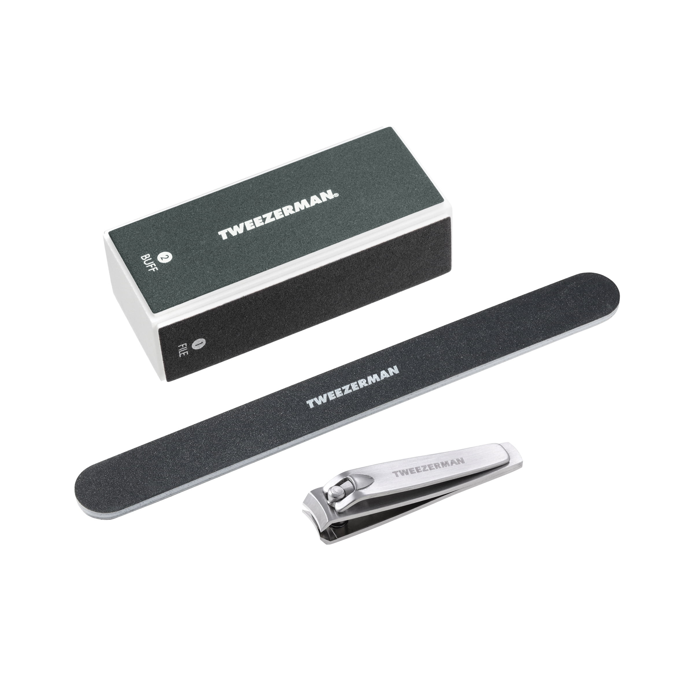 Tweezerman Black Manicure Kit - Nail File, Clipper and Buffer | Walmart (US)