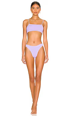 Hunza G Gigi Bikini Set in Lilac from Revolve.com | Revolve Clothing (Global)