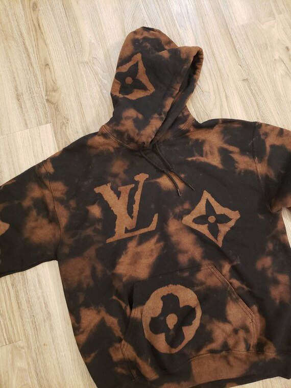 Louis Vuitton inspired bleached tie dye sweatshirt | Etsy (US)