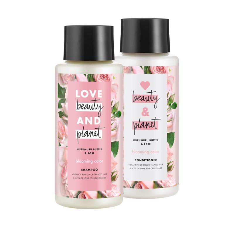 Love Beauty and Planet Silicone Free, Paraben Free and Vegan, Rose Shampoo and Conditioner for Co... | Walmart (US)