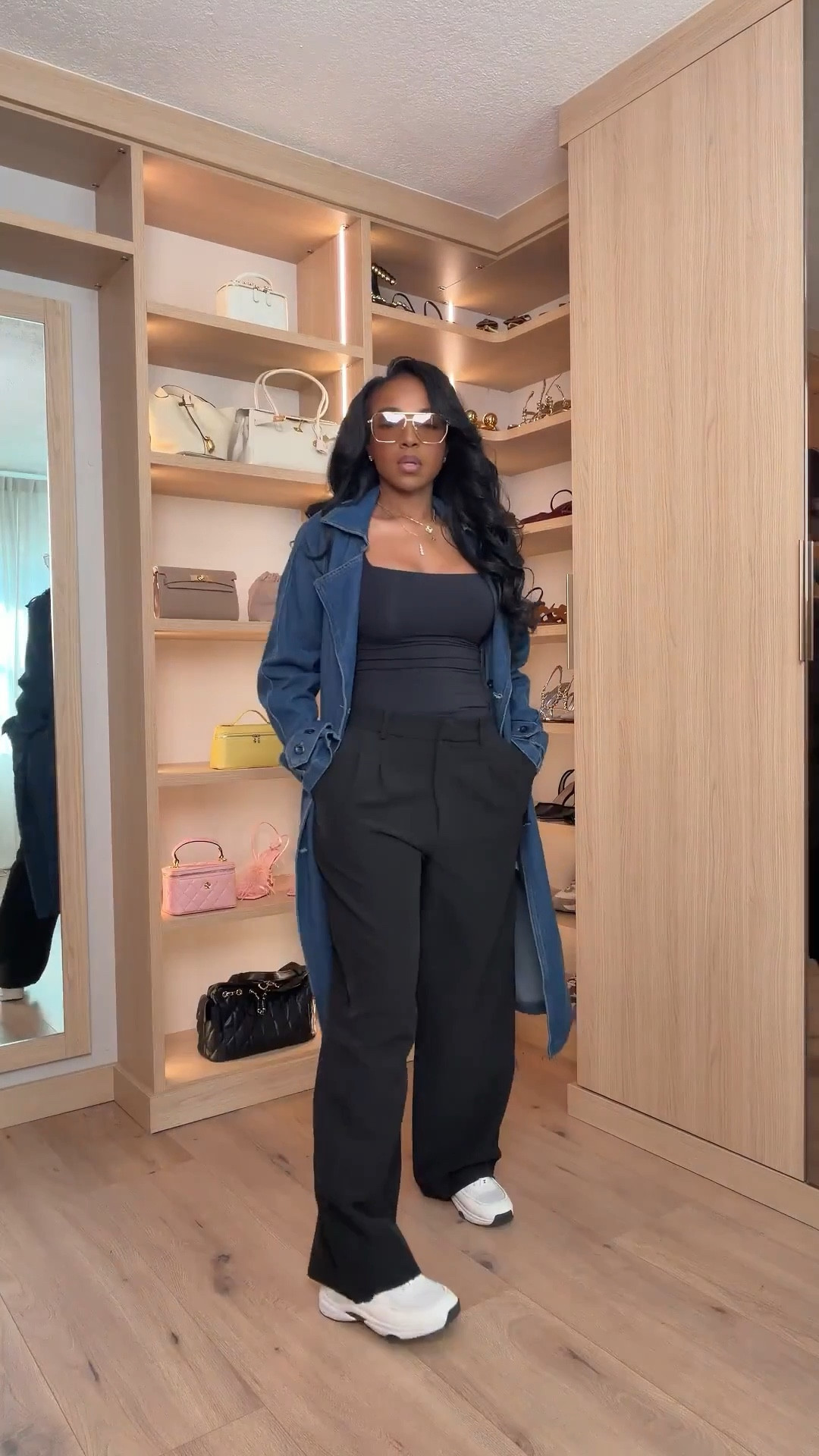 Scroll to shop! Black tailored pats paired with a denim over shirt. Perfect for elevated everyday wear ✨

#LTKgrwm #LTKSpringSale #LTKPetite