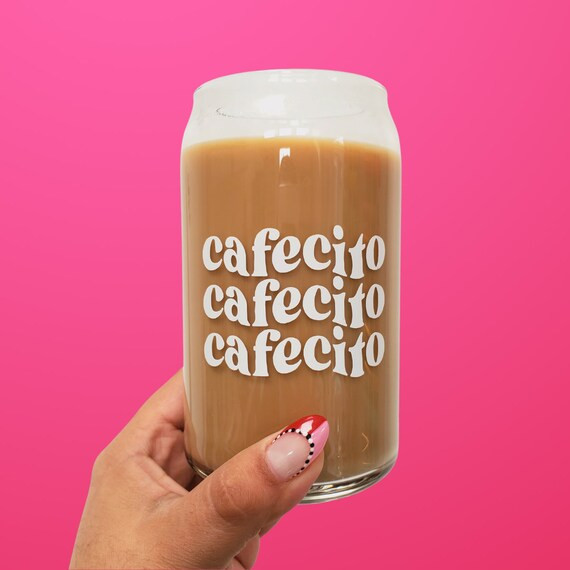 Cafecito Beer Can Glass  Coffee Cup  Hostess Gift | Etsy | Etsy (US)