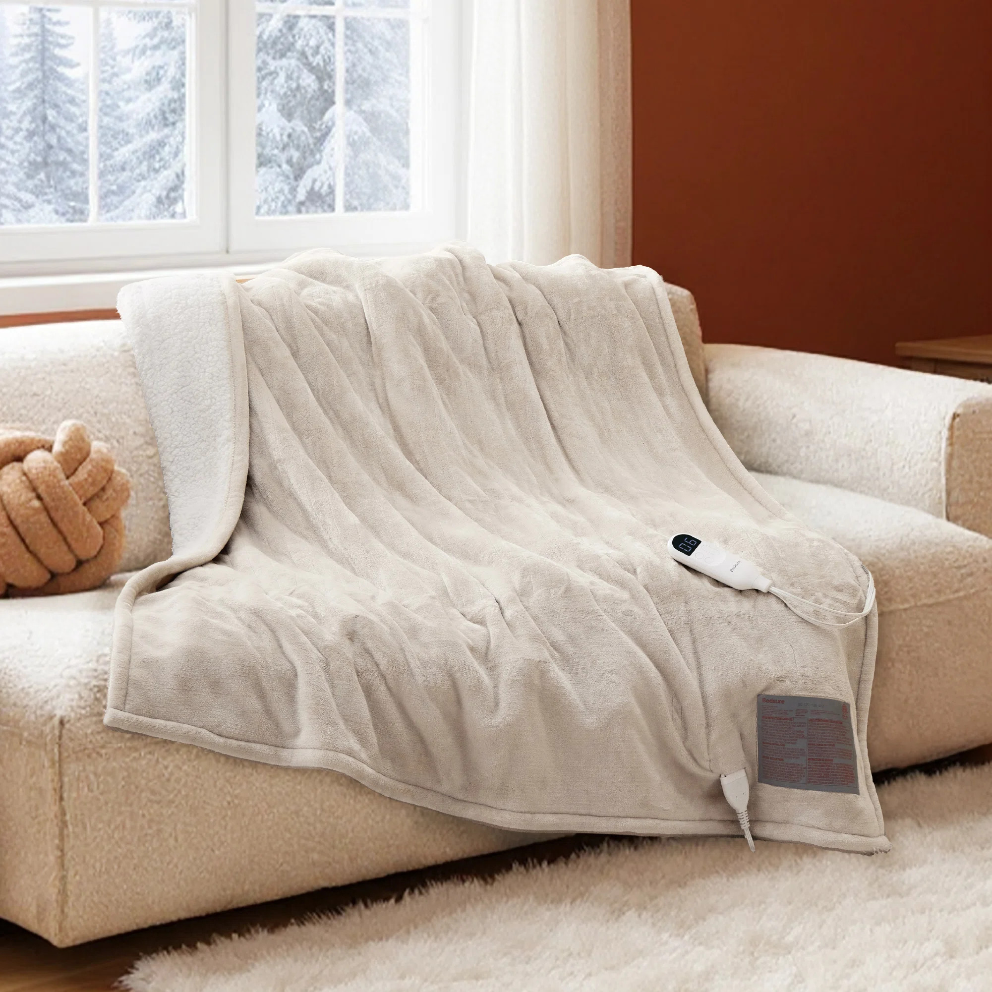 Electric Blanket - Dual Control Heated Blanket, Fast Heating with 10 Time Settings & 10 Heat Sett... | Wayfair North America