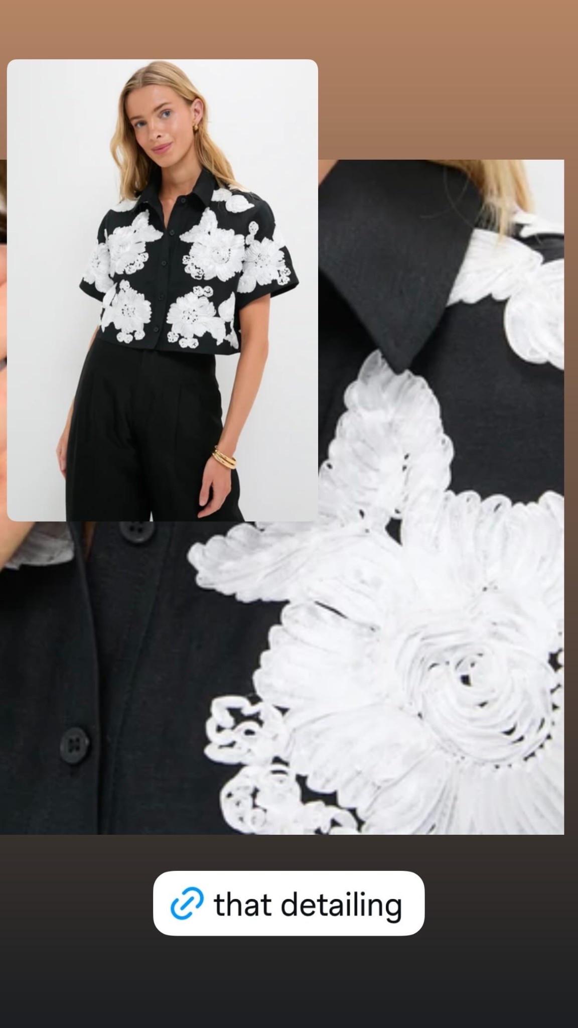 Quiet luxury, simple top, black button down, floral top, white flowers, wedding guest 

#LTKOver40 #LTKSeasonal #LTKWorkwear