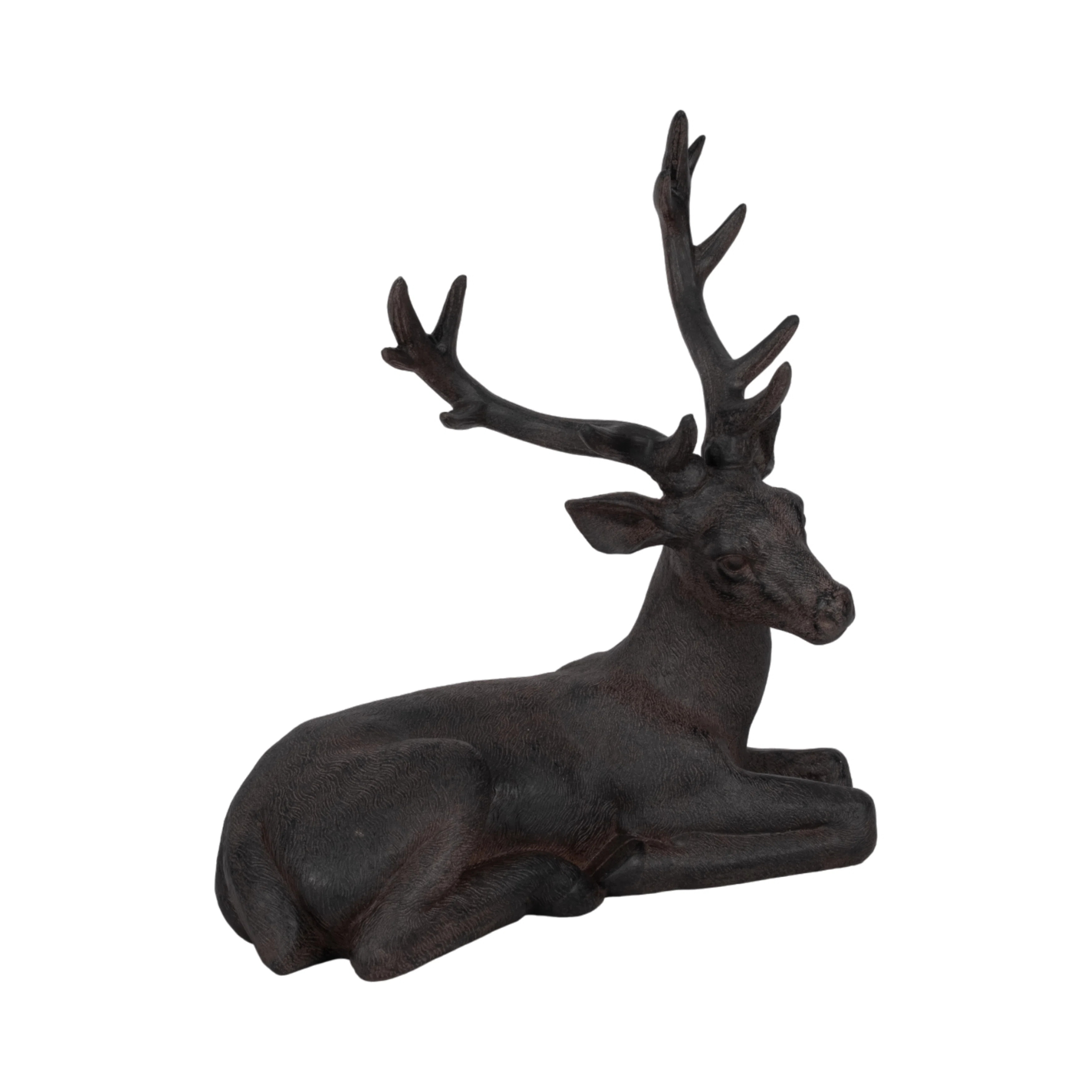 Rustic Brown Resin Deer Statue - 6.0" x 12.5" x 13.75" | Wayfair North America