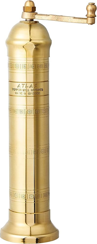 Pepper Mill Imports Atlas Salt Mill, Brass, 9" | Amazon (US)