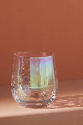 Lustered Stemless Wine Glasses, Set of 4 | Anthropologie (US)