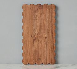 Handcrafted Square Scalloped Cutting Board | Pottery Barn (US)