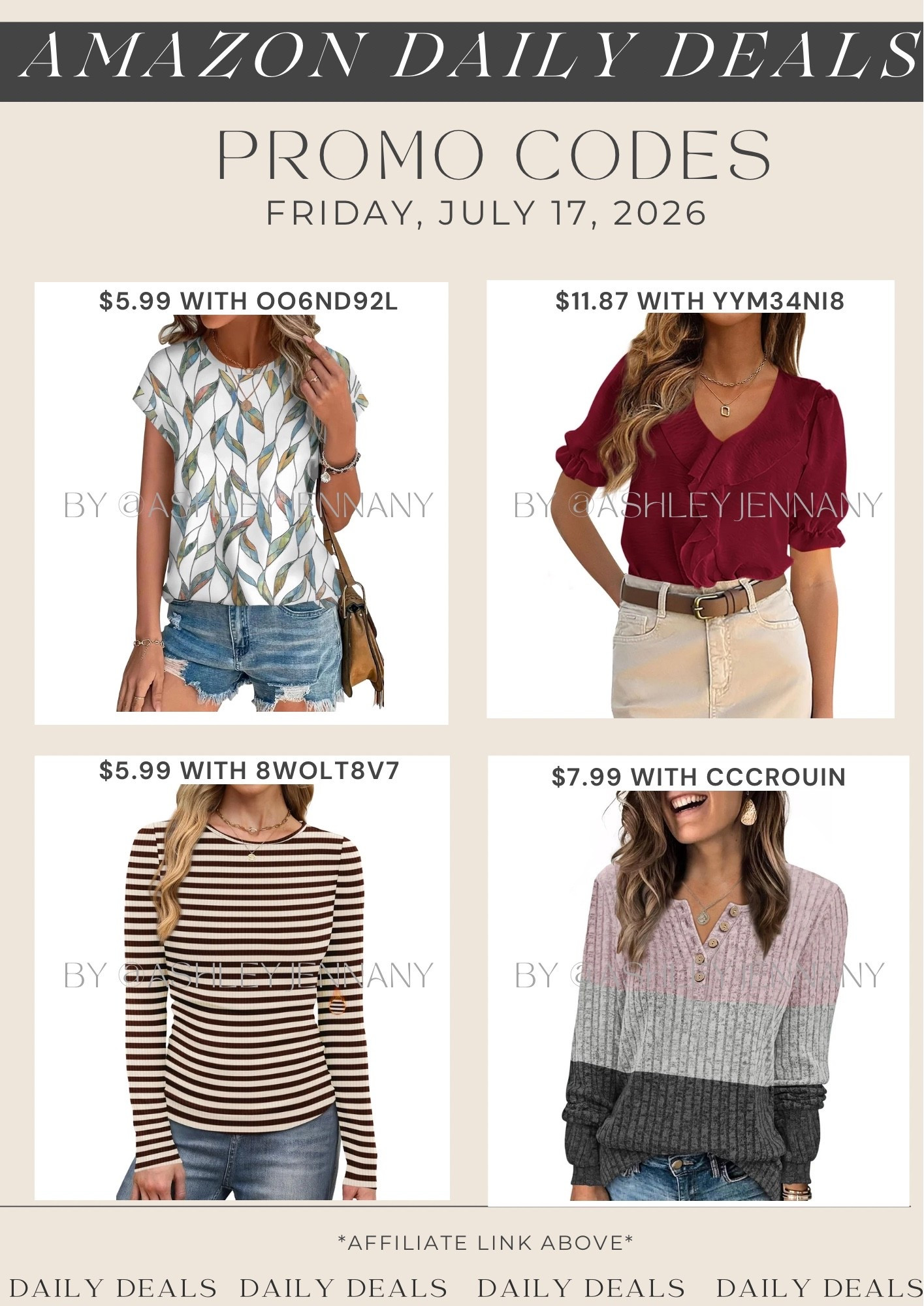 Amazon deals

#LTKSaleAlert #LTKMidsize #LTKootd
