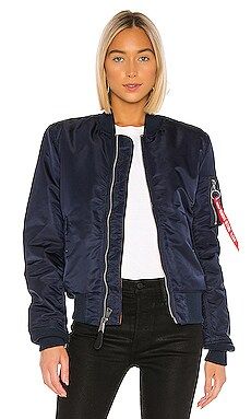 ALPHA INDUSTRIES MA-1 Slim Fit Bomber in Replica Blue from Revolve.com | Revolve Clothing (Global)