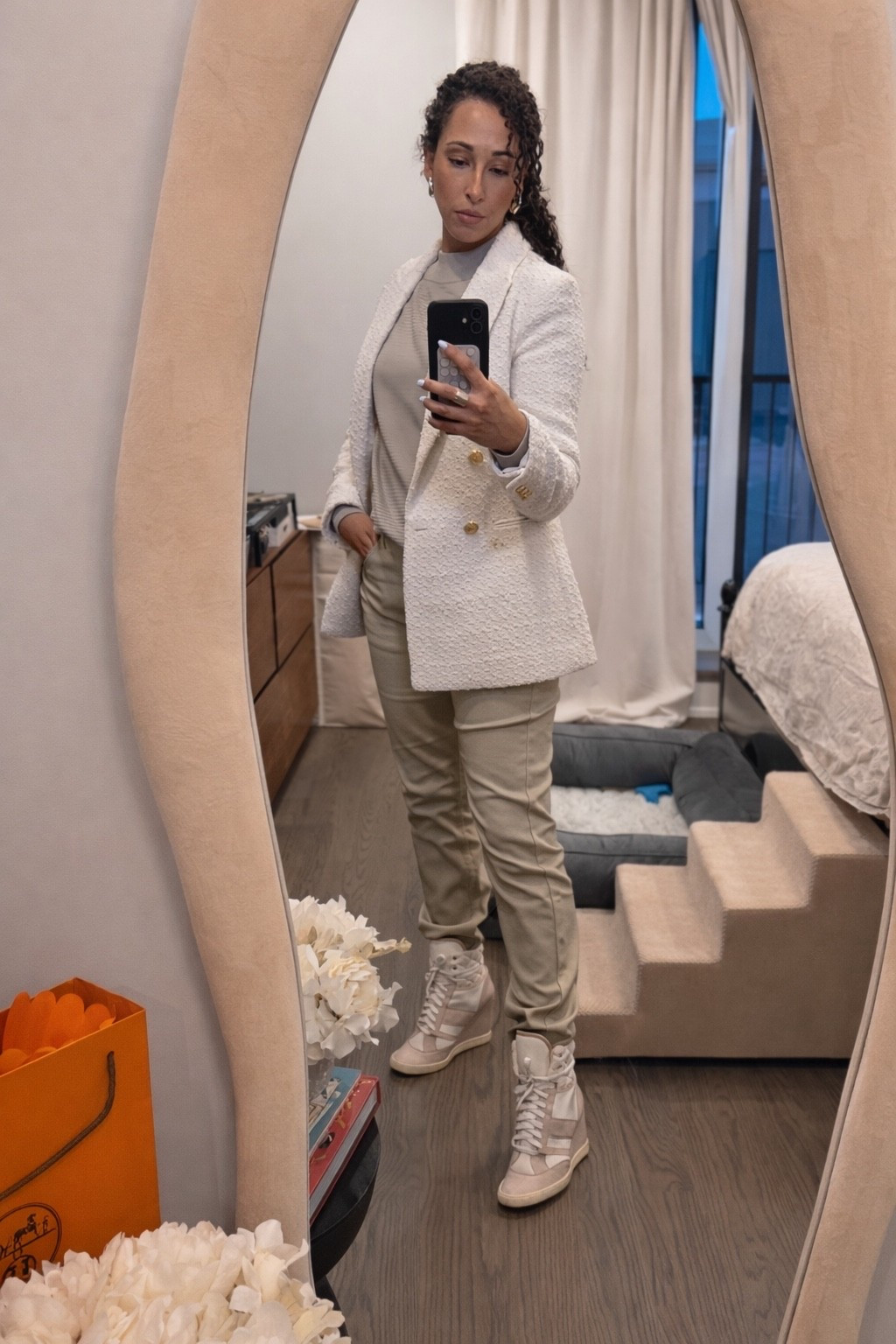 Cream tweed blazer is one of my most worn pieces in my closet. Perfect transitional piece for spring. ￼

#LTKOver40 #LTKootd #LTKgrwm