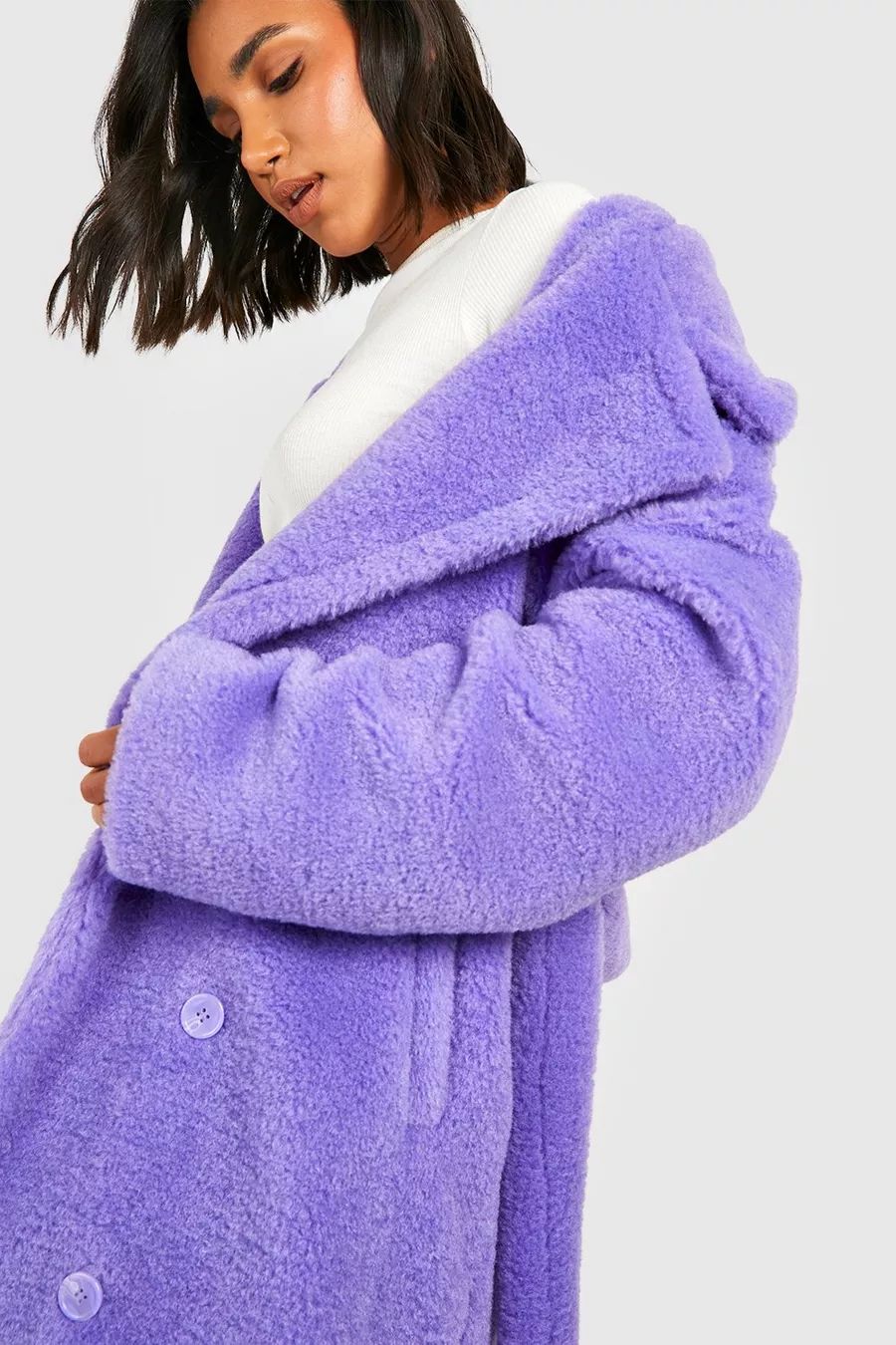 Faux Fur Belted Coat | Boohoo.com (UK & IE)