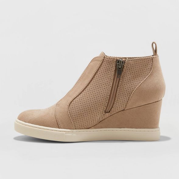 Women's Kolie Microsuede Wedge Sneakers - A New Day™ | Target