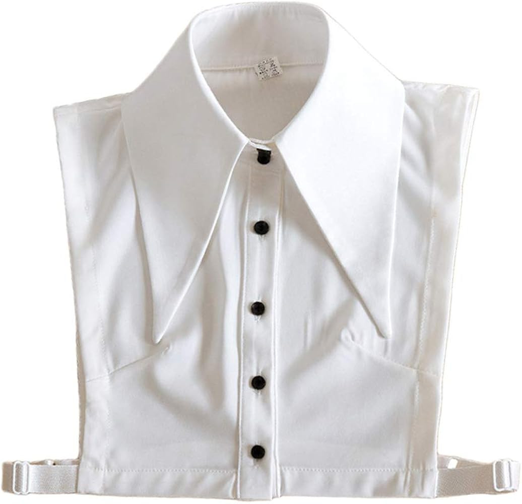 Vpang Lady's Detachable False Collar Half Shirt Blouse Pointed Triangle Lapel Fake Collar Dickey ... | Amazon (US)