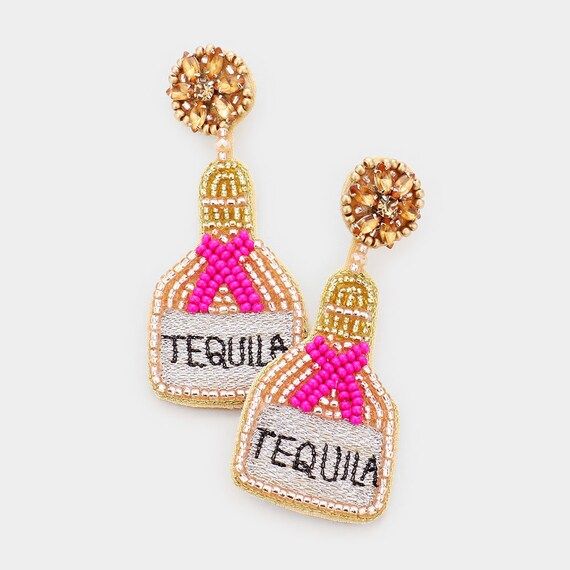 Tequila Party Earrings Cinco De Mayo Easter Mothers Day Gift | Etsy | Etsy (US)