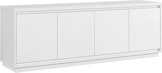 Henn&Hart Presque TV Stand, 68" Wide, White | Amazon (US)