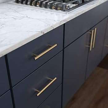 Franklin Brass P01026Z-CZ-B Bar 5-1/16 Inch Cabinet Pull, 5-1/16" (128mm), 10-Pack, Champagne Bro... | Amazon (US)