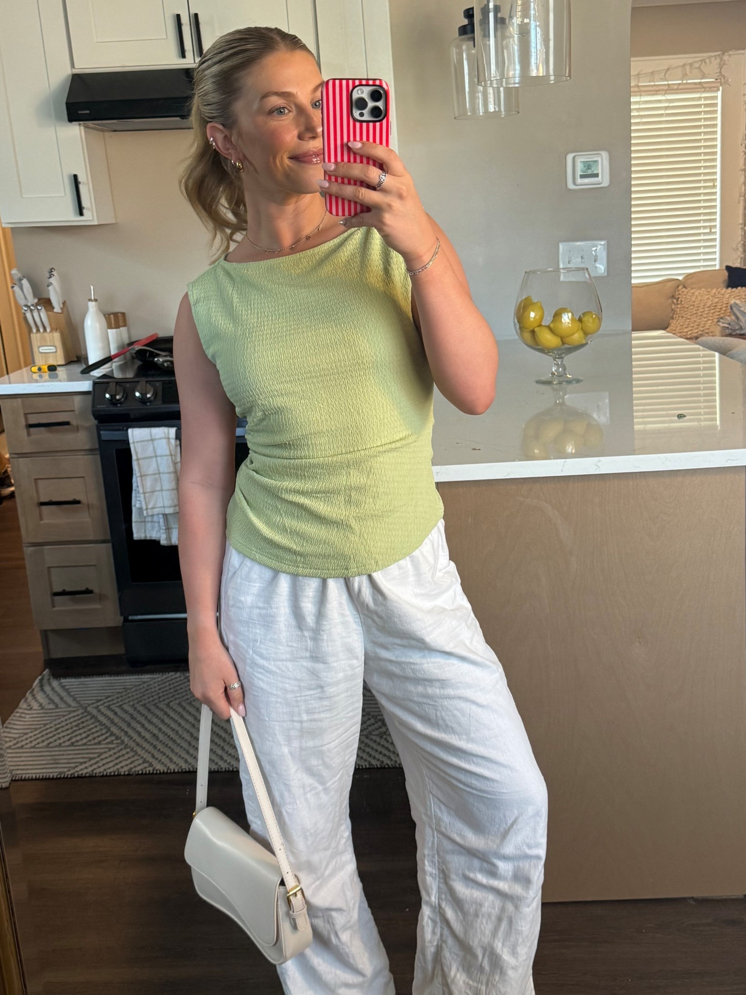 loving this light green color, it’s perfect for spring and summer!! wearing a size medium and probably could’ve gone a size down! 

#LTKgrwm #LTKdayinmylife #LTKootd