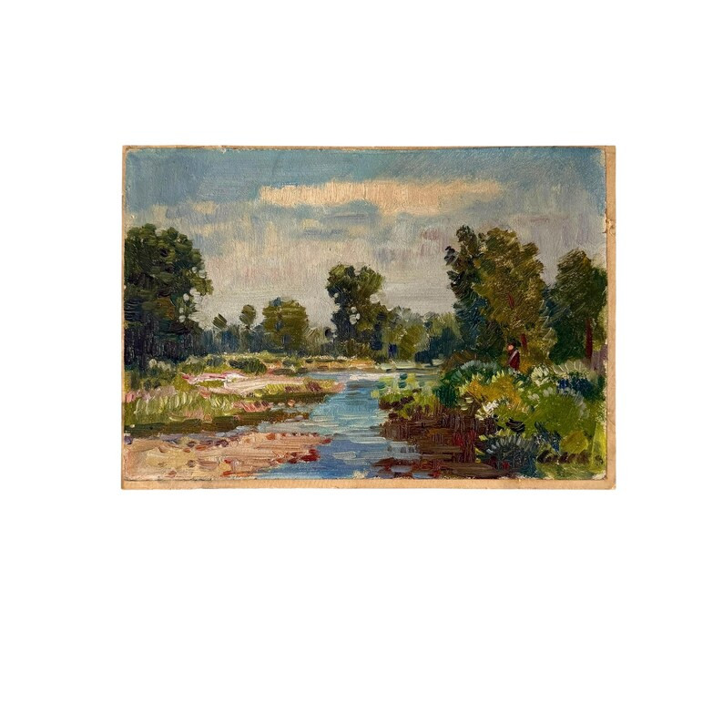 Antique Impressionist Oil Landscape - European - Signed - Etsy | Etsy (US)