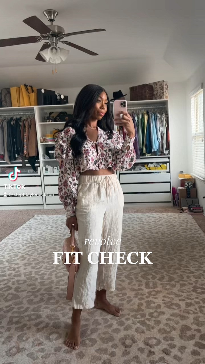 Outfit of the day from yesterday! My pants are old H&M but I found a similar pair on Amazon! The top is a sale find from Revolve and so gorgeous! I’m wearing a medium but it’s a loose fit, I think a large would work too! It’s selling fast! Linked it for you! 

#LTKsalealert #LTKSeasonal #LTKFind