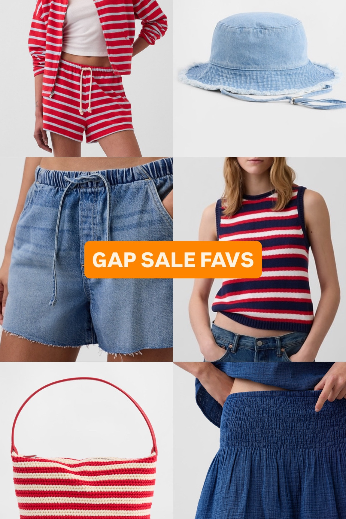 Gap 40% off friends + family sale favorites! Code “GREAT” for an extra 10%! ❤️❤️🧡🧡💙💙