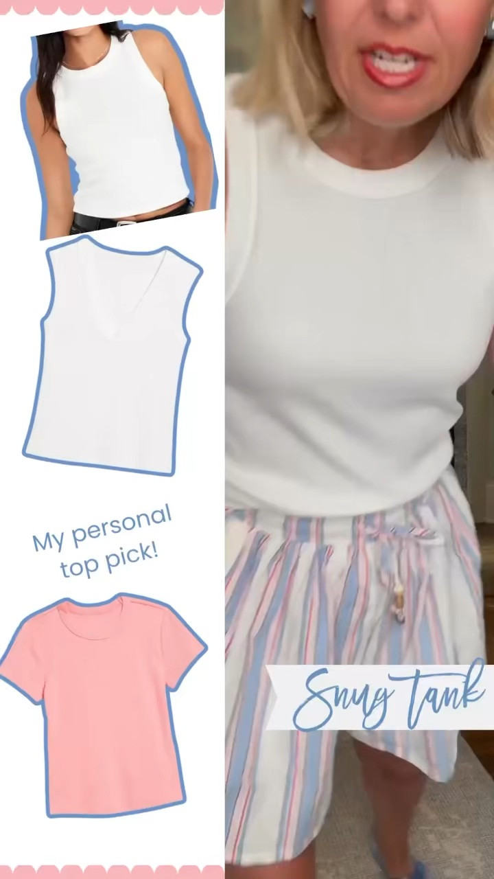 I have every size tank (legit… s-l) in the tank & the high neck tank

Xs stripe & pink shorts (that looks like a skirt)
S in the gauze skirt (& pants)

#LTKdayinmylife #LTKSaleAlert #LTKOver40