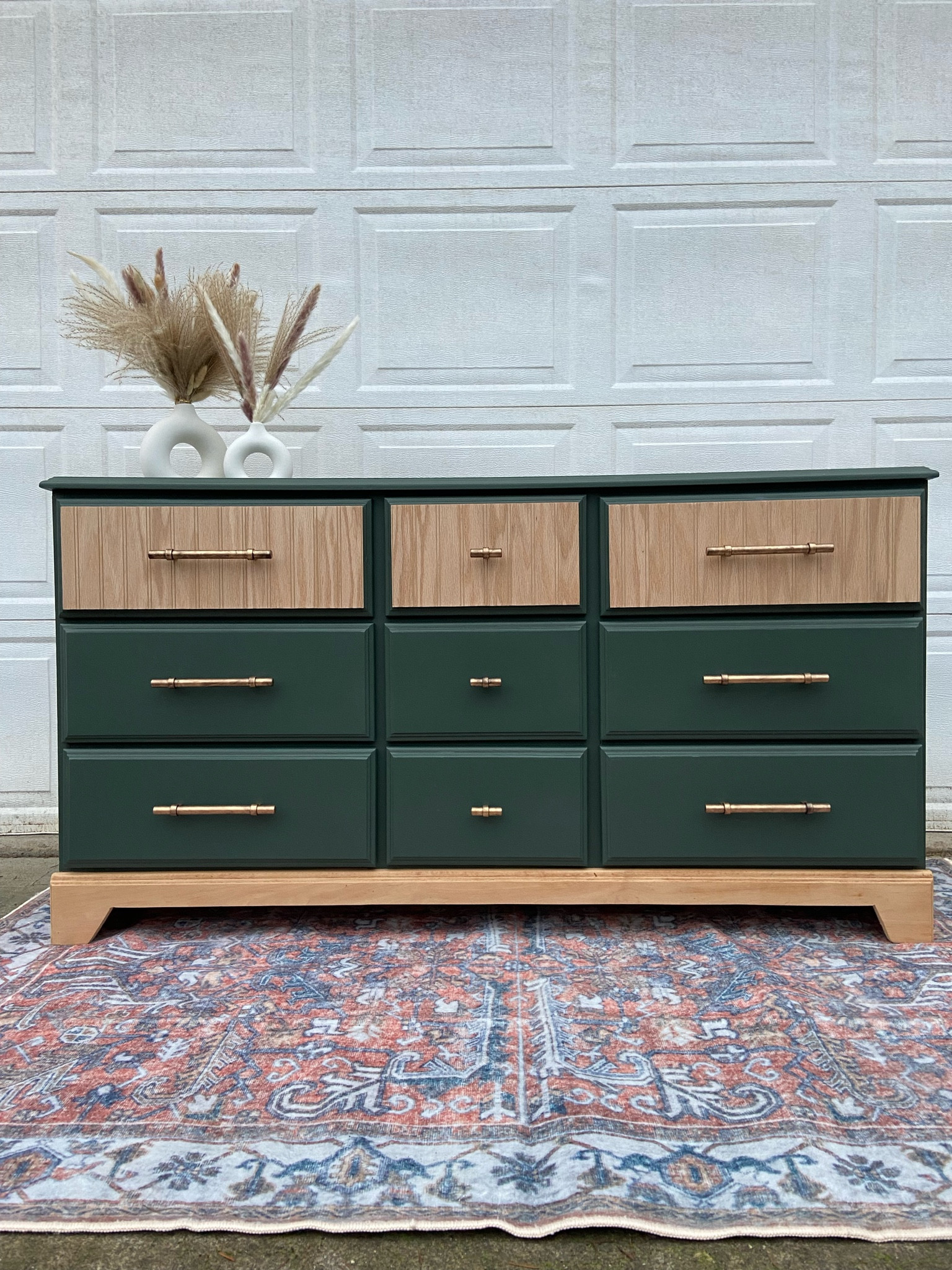 Here are all the products and tools I used to refinish this green dresser! The rub n buff was used on the hardware pulls to take them from black to an antique gold 😍 I linked the paint type I use from Home Depot which is the Behr brand in the color Northwoods. 

furniture flip | restoring furniture | diy 

#LTKstyletip #LTKFind #LTKhome